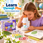 Portable Handheld Microscope Kit for Kids – Hands-On Science Made Exciting at Home