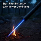 High power tactical laser torch, ideal for outdoor survival, fire starting, and emergency illumination.