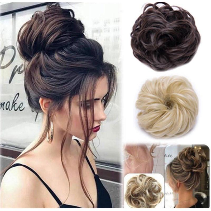 Messy Bun Fake Hair Scrunchie | Lomaroshop