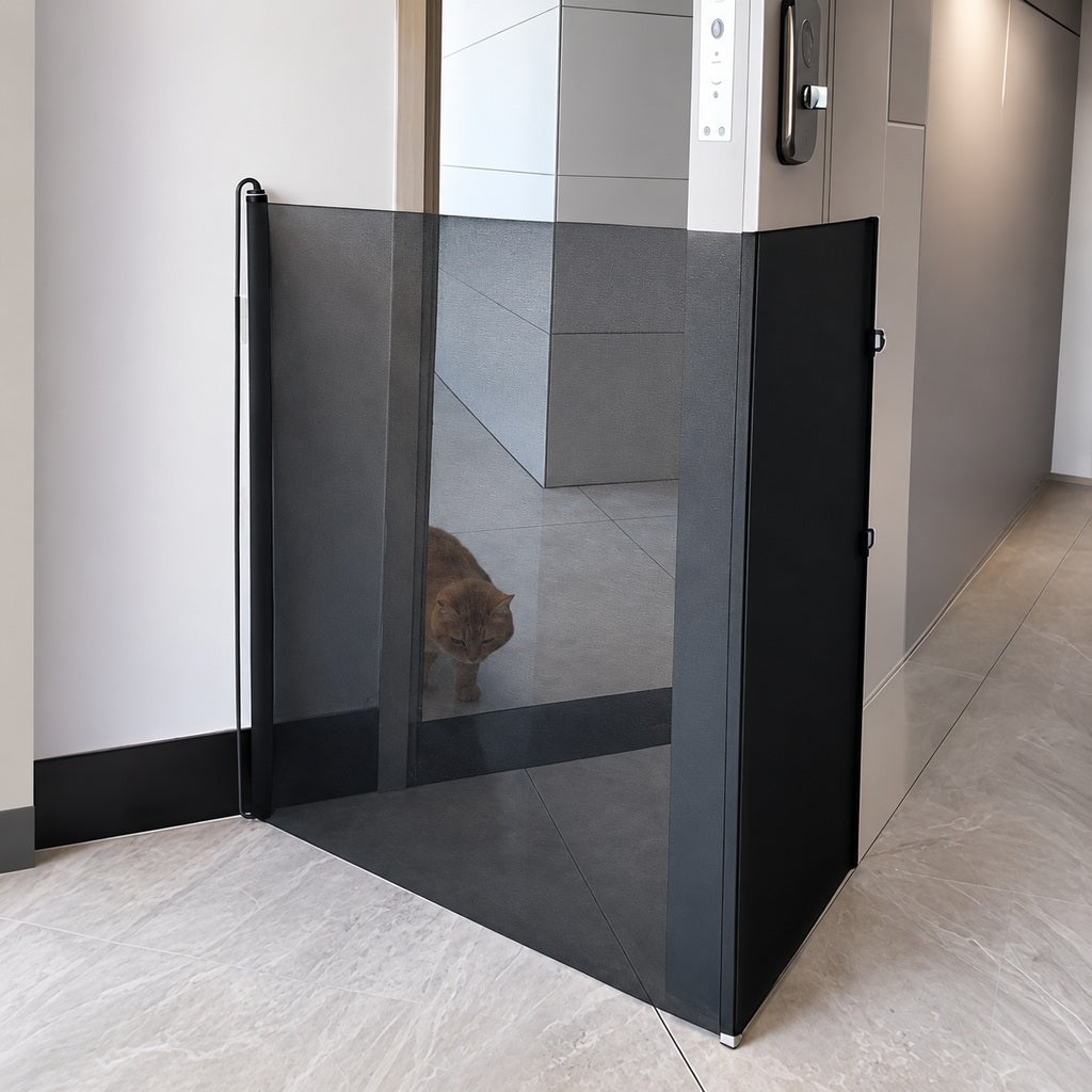 Lomaroshop No-Drill Retractable Pet Gate for Doorways, Kitchens & Stairs - Keep Cats and Dogs Safely Out of Off-Limit Areas image 3