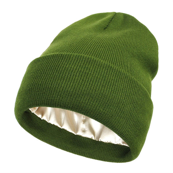Lomaroshop | Noor Silk Winter Hat – Wool & Silk – Anti-Frizz Hair Protection