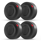 Multiple SafeSense Smart WiFi Smoke Detectors installed in various rooms for comprehensive home safety.