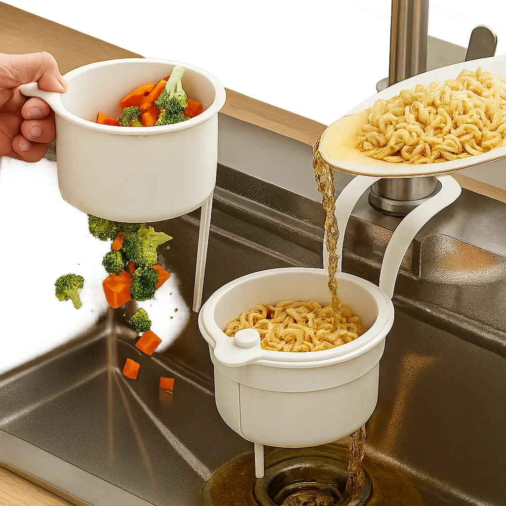 Sink Drying Basket | Drain Organizer | Clean & Odor-Free | FlowEase