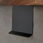 Sofa Armrest Tray | Solid Wood & Adjustable Clip-On | 12 in Diameter