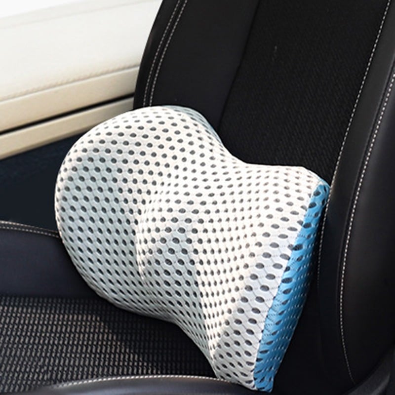 SpineRest Orthopedic Lumbar Pillow | Ergonomic Back Support for Office, Car & Home | Removable Cover