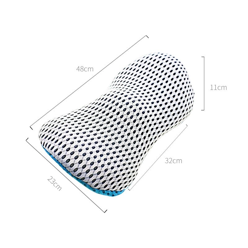 SpineRest Orthopedic Lumbar Pillow | Ergonomic Back Support for Office, Car & Home | Removable Cover