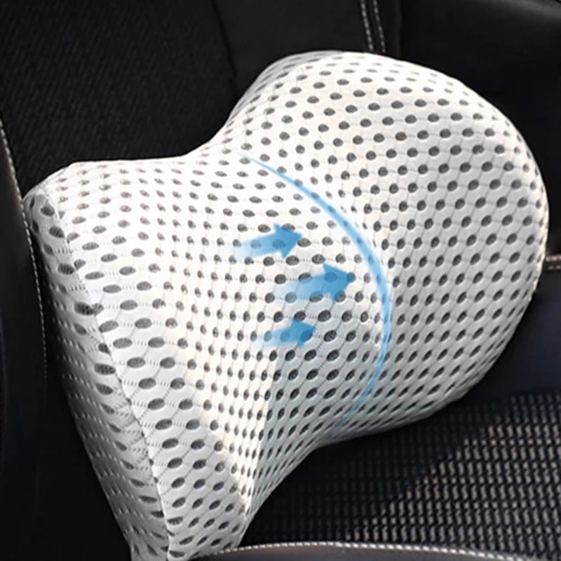 SpineRest Orthopedic Lumbar Pillow | Ergonomic Back Support for Office, Car & Home | Removable Cover
