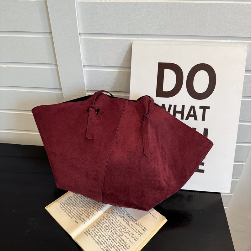 Suede Oversized Tote Bag
