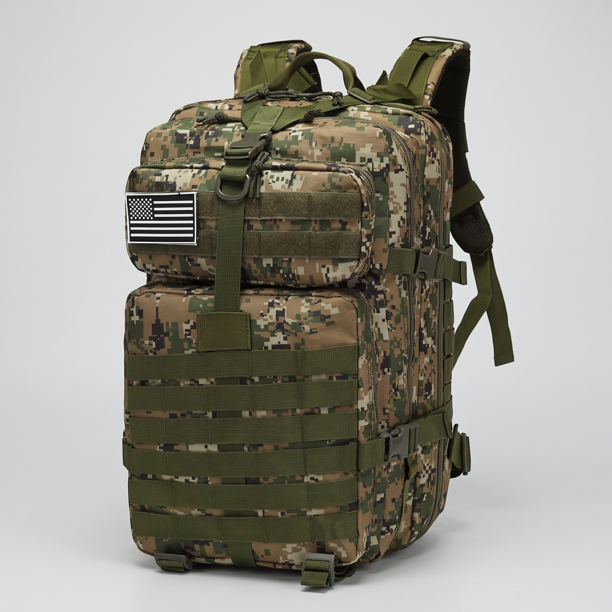 Tactical Backpack - 13 Gallon Military Backpack with MOLLE - Hiking Backpack