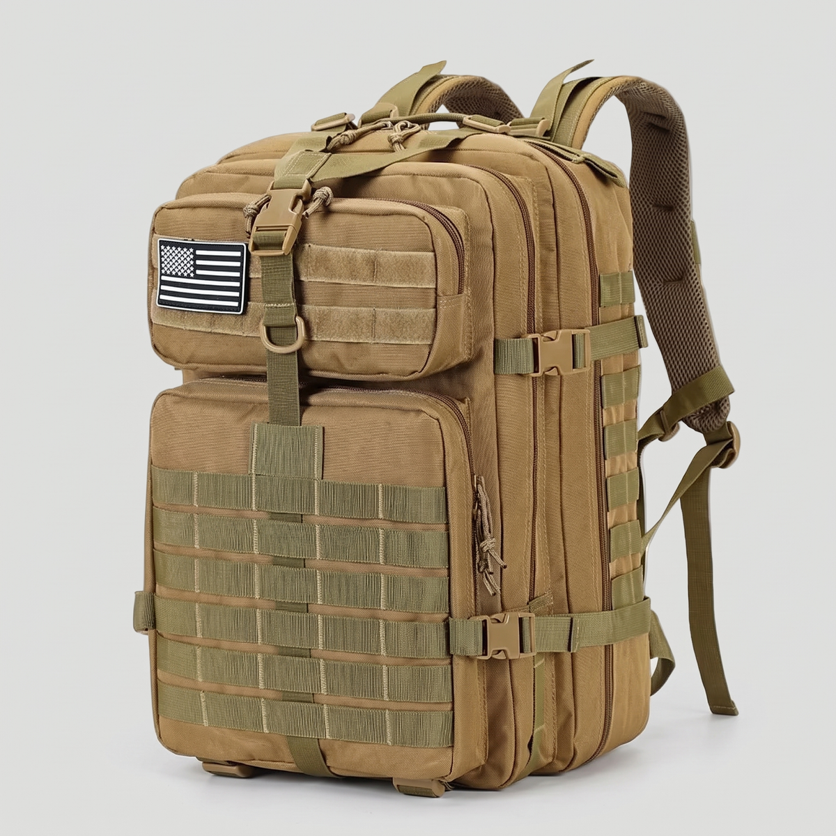 Tactical Backpack - 13 Gallon Military Backpack with MOLLE - Hiking Backpack