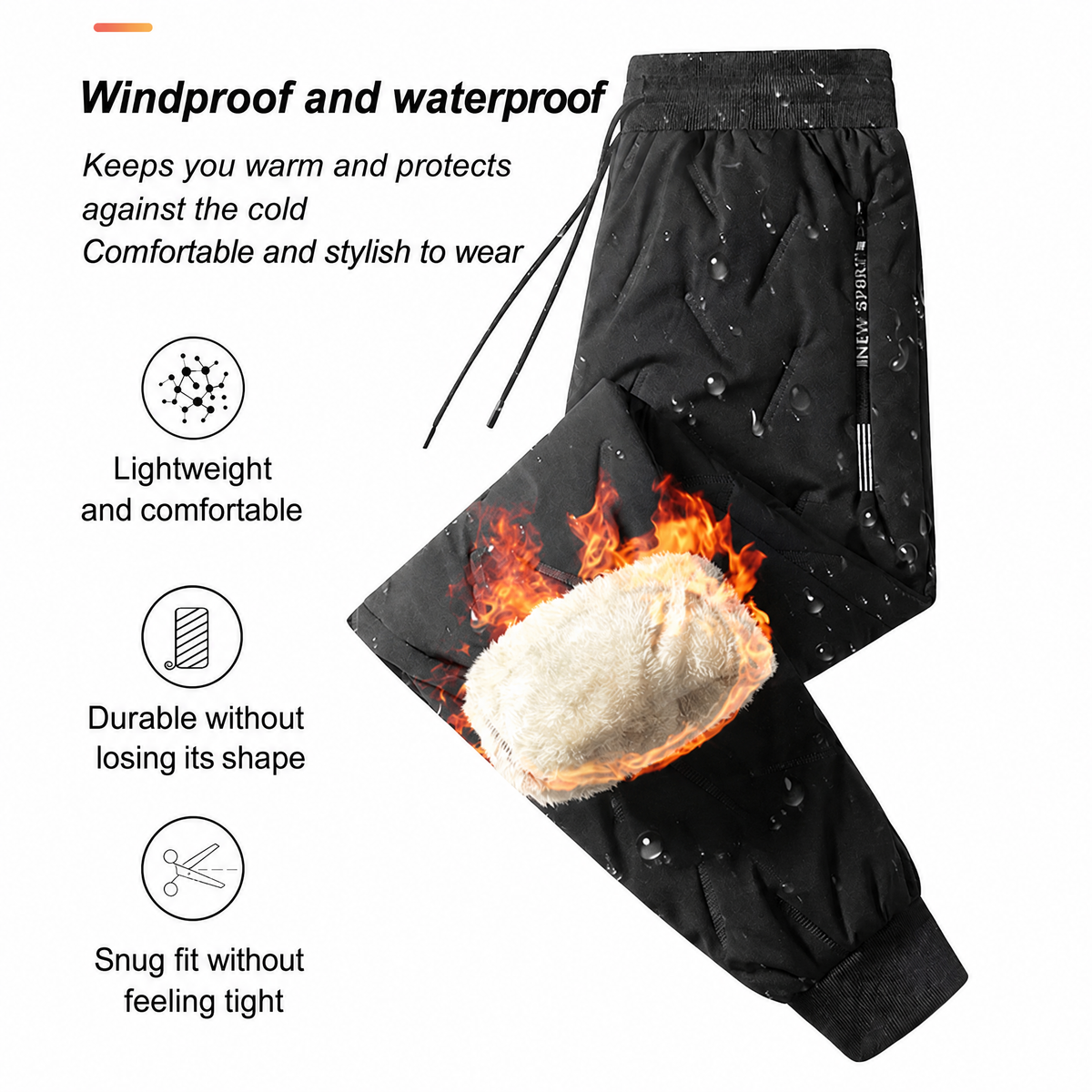 Thermal pants | Waterproof & windproof | Breathable & warm | WeatherShield