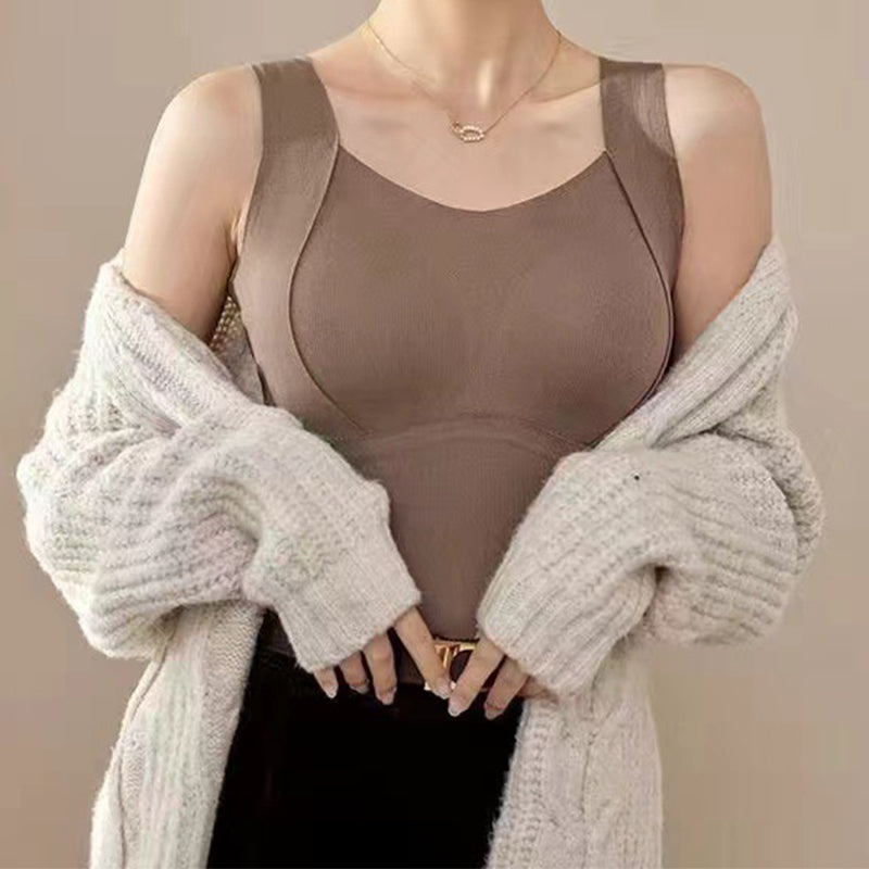 Thermal Tank Top with Built-In Bra | Shaping & Seamless | Warm & Comfortable | TankTop