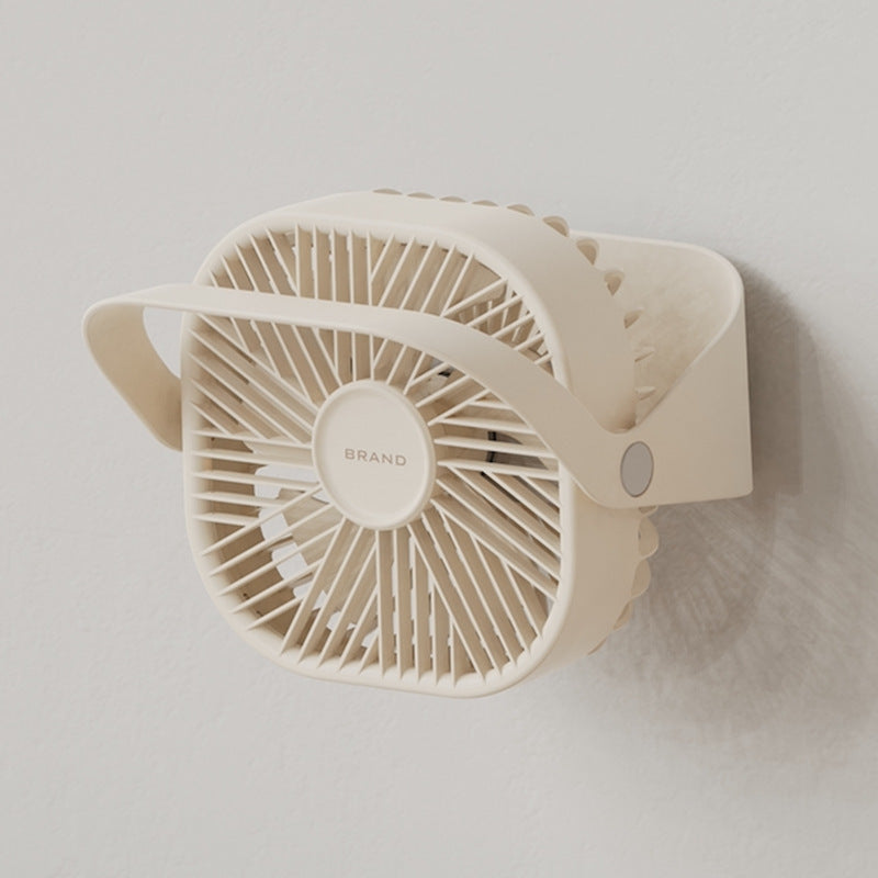 Unisex ceiling-mounted circular industrial fan with swivel carrying handle