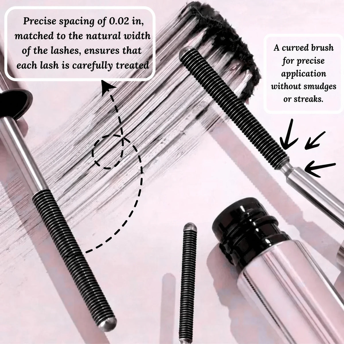 Waterproof Mascara | Instant Volume | Precision Brush No Clumps | IronEye