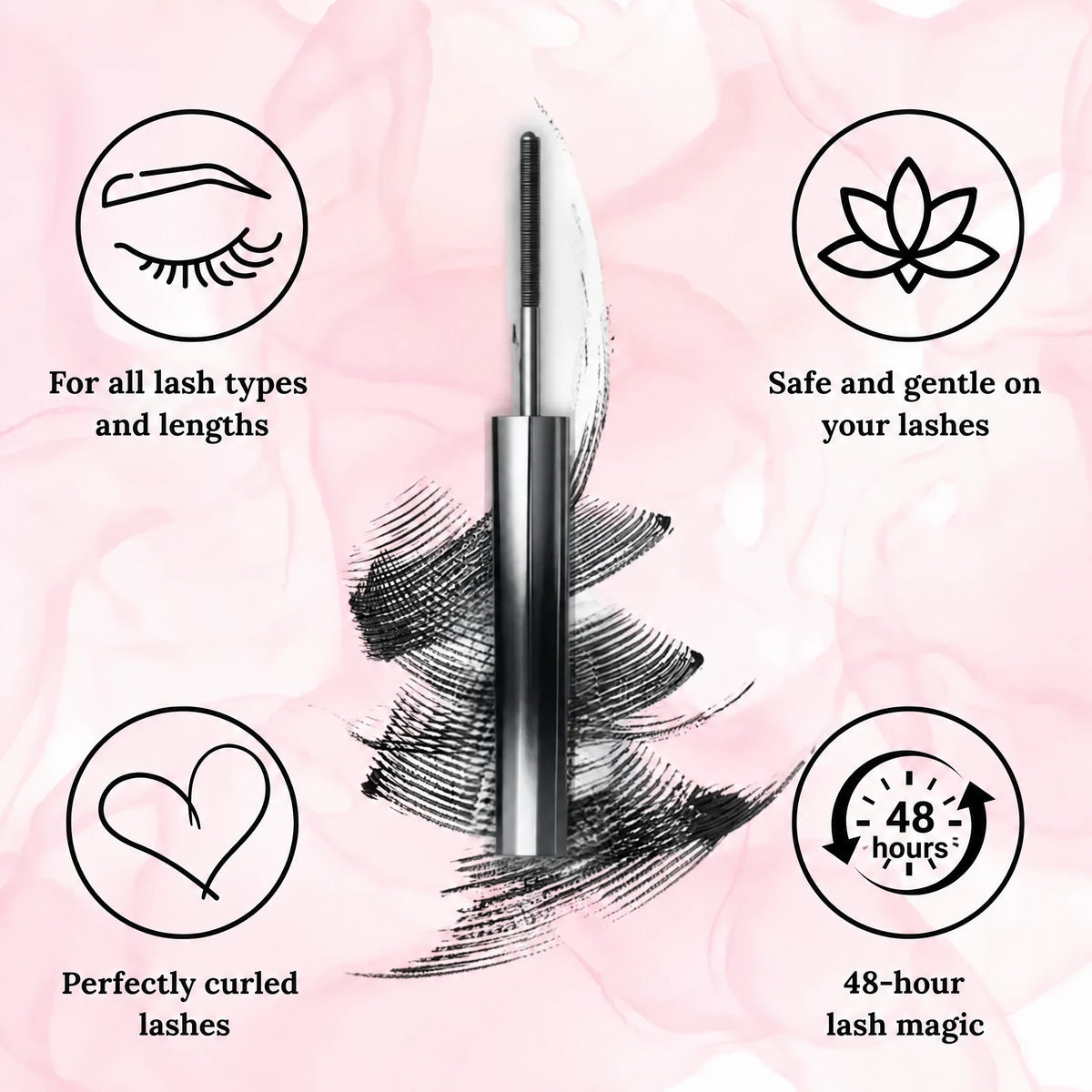 Waterproof Mascara | Instant Volume | Precision Brush No Clumps | IronEye