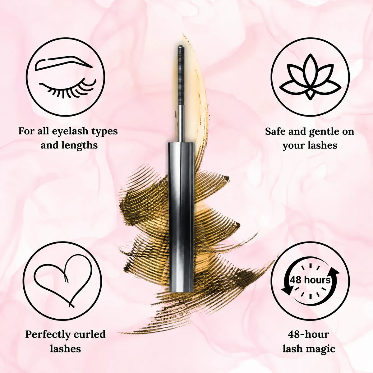 Waterproof Mascara | Instant Volume | Precision Brush No Clumps | IronEye