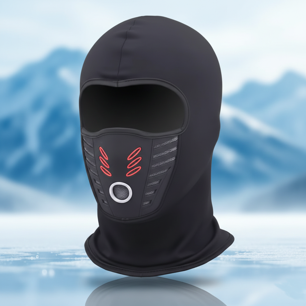 Windproof Thermal Face Mask — Plush Thermal Blend, Secure Wrap