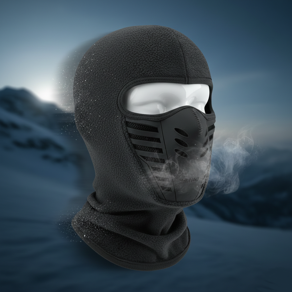 Winter Thermal Windproof Face Mask — Full Lower Face and Neck Coverage