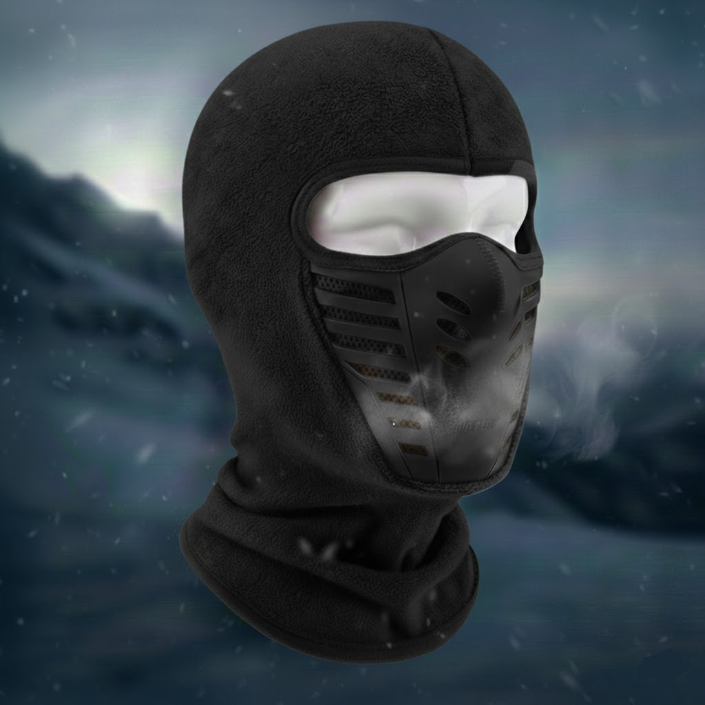 Winter Thermal Windproof Face Mask — Full Lower Face and Neck Coverage
