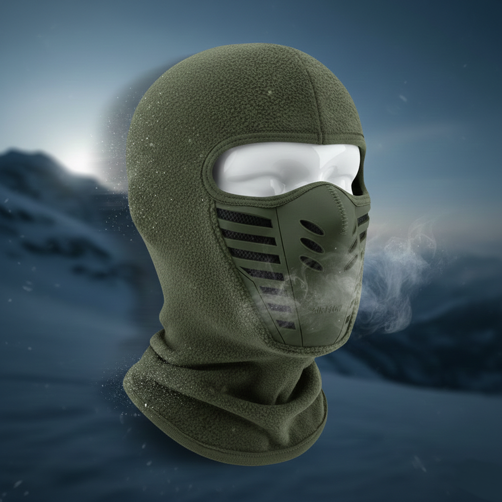 Winter Thermal Windproof Face Mask — Full Lower Face and Neck Coverage
